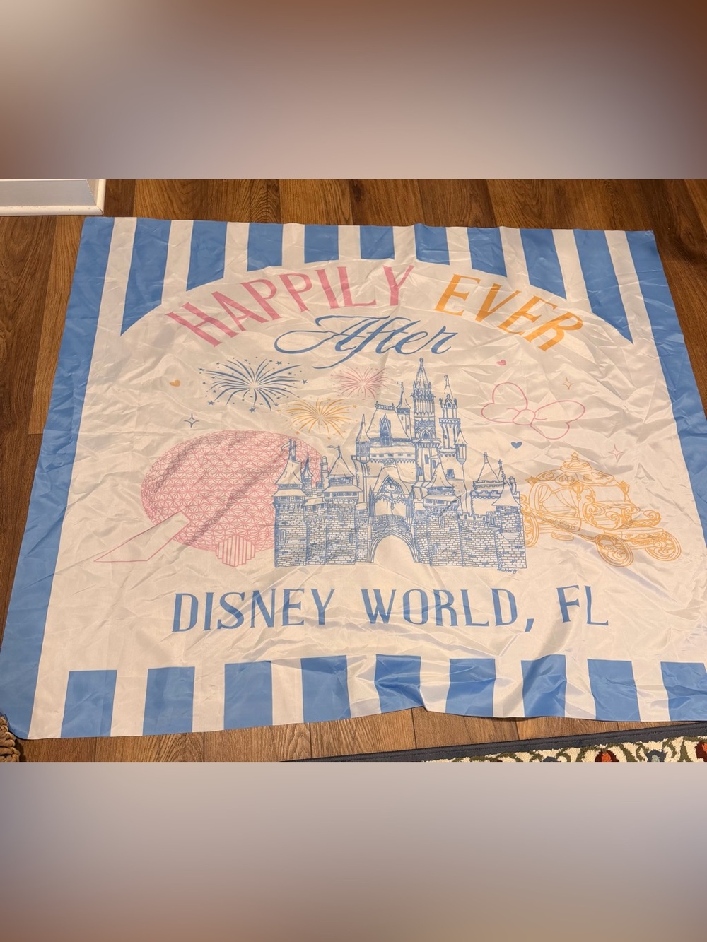 Disney Happily Ever After Bachelorette Banner - Blue & Pink